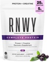 25g Acai Protein + 5g Kreatin-Pulver, Vegan Pflanzen-basiertes Protein mit Verdauungsenzymen zu bauen & Recover, 21 Servierungen