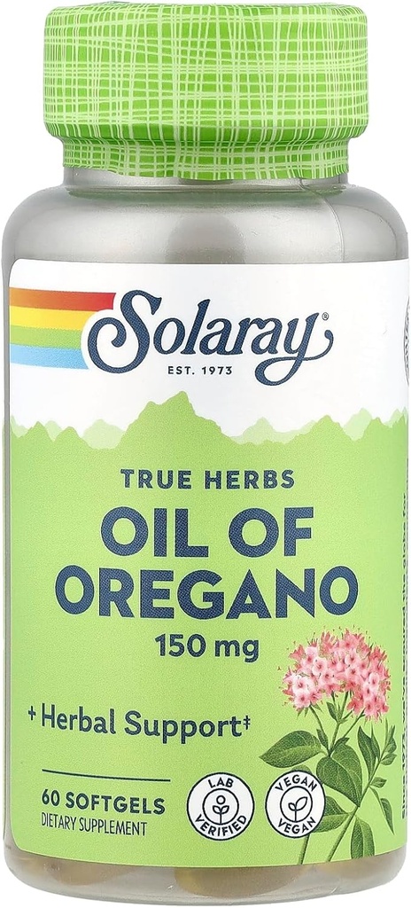 Solaray Öl von Oregano Supplement, 150 mg, 60 Graf