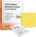 Manuka Honey Wound Care - Honey Wound Dressing 2" x 2" Honey Medical Bandage Wound Care Patch für Minor Abrasionen, Schnitte, Schnürungen, Skalierte und Burns für Wound Healing,10 Stück