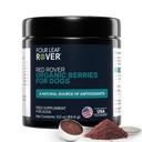 Vier Blatt Rover Red Rover - Hund Urinary Tract Supplement - mit Vitaminen aus Bio-Beeren und Apfel - gute Quelle von Polyphenolen und Antioxidantien - 30 große Hunde Servietten