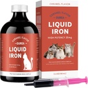 Eisen-Ergänzungen für Katzen - Flüssiges Eisen für Anämie mit Katzen-Vitamine, unterstützen Eisen-Level, fördern Red Cell, Boost Energy und Vitalität in der Katzengesundheit, 3.4oz(100ml)