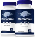 (2 Pack) Memo Force Pillen, Entsperren Sie Ihr volles Potenzial mit Memo Force Capsules - Unterstützt Gedächtnis, Fokus & Konzentration, für ausgewogene Gesundheit und Funktion, offizielle Memo Force Bewertungen (120 Kapseln)