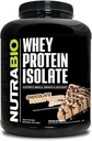 NutraBio 100% Whey Protéine Isolée Poudre Protéine, 25g Protéine avec Profil Acid Amino Complete, Non-OGM, Sans soja et sans gluten, Faible Carbure, Faible Calorie Poudre Protéine Whey, Beurre d'arachide au chocolat, 5 Lbs