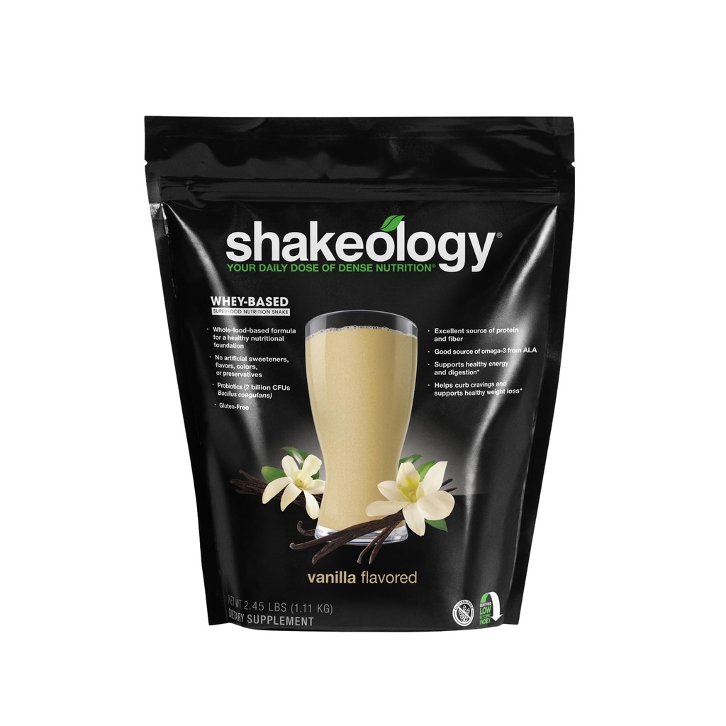 Shakeology Whey Protein Powder Blend - Glutenfrei, Superfood Protein Shake mit Vitaminen und Mineralien - hilft gesunden Gewichtsverlust, Lean Muskelunterstützung, Gut Gesundheit - Vanille, 30 Servierungen