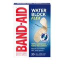Band-Aid Brand Water Block Flex 100% wasserdichte Klebebänder für First-Aid Wund Pflege von Minor Cuts, Scrapes & Wounds, Ultra-Flexible Design, Steril, All One Size, 20 ct