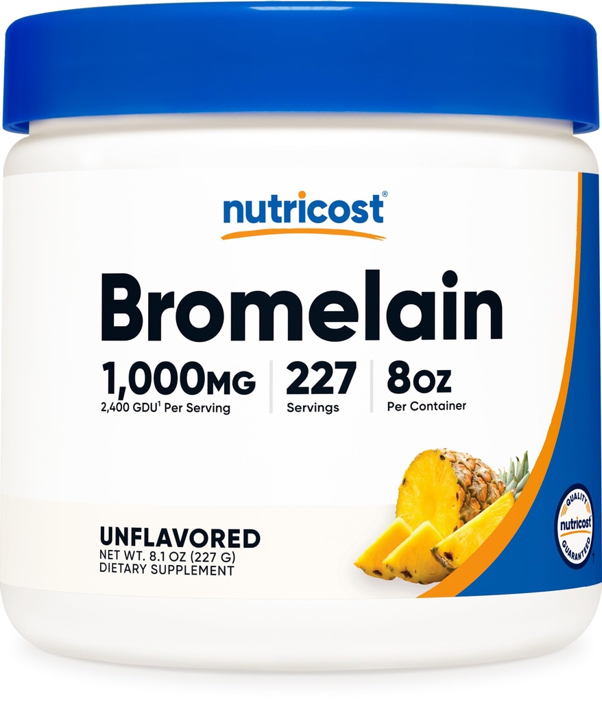 Nutricost Bromelain Powder 8 OZ - Non-GMO, Vegetarisch, Glutenfrei