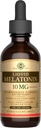 SOLGAR Liquid Melatonin 10 mg, natürliche schwarze Kirsche Flavor - 2 fl oz - Super für Jet Lag - Vegan, Gluten & Dairy Free, Kosher - 59 Servierungen