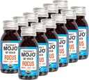 TEAON My Brain Mojo: Fokus Wellness Shots - USDA-zertifizierte Vegan-Formel mit Ginkgo Biloba, Ginger, Turmeric - 12 Flaschen x 2 Fl Oz Jeder - Glutenfrei, Non-GMO