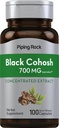 Piping Rock Black Cohosh Root Extract | 700 mg | 100 Kapseln | Konzentratiert | Non-GMO, Glutenfreie Ergänzung
