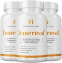 Temerovol - Supplément Homme - Améliore l'énergie, la force et la libido - Lean Muscle Builder, 60 Capsules - 3 Bouteilles