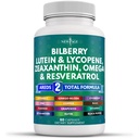 NEU AGE Augengesundheit Vitamine mit Bilberry Lutein & Zeaxanthin Lycopin Resveratrol Grape Seed Astaxanthin - Augen Vitamin - 60 Count