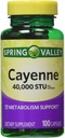 Spring Valley - Cayenne Fruit 40,000 STU, Whole Herb, 100 Capsules