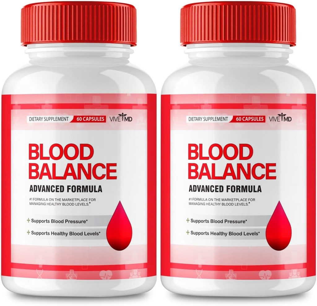 Supplément de bilan sanguin VIVE MD -Formule officielle - Supplément de bilan sanguin, force supplémentaire avec vitamine C, poudre de racine curcuma, Zinc Reviews (2 Pack)