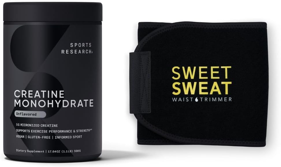 Recherche sportive Creatine Monohydratée et Sueur Douce Trimmer - Noir et Jaune (Grande)