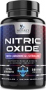 Nitric Oxid Booster Extra Strength 3000mg - 3X Strength L-Arginin & Citrulline, Beste Nitric Oxid Ergänzungen für Männer, unterstützt Muskel, Herz-Gesundheit, Energieergänzung, Bottled in USA, 180 Kapseln