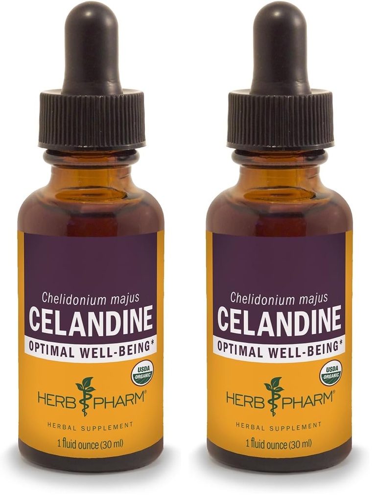 Extrait liquide de célandine biologique certifié Herb Pharm - 1 once (paquet de 2)