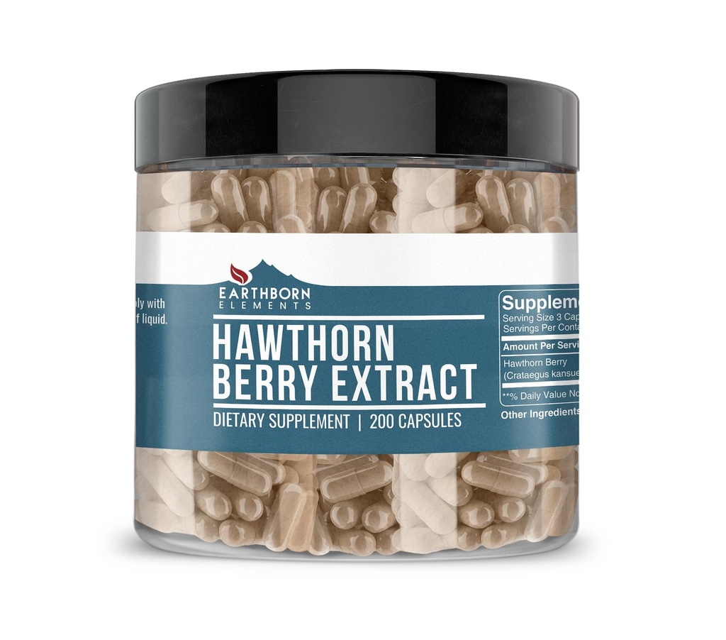 Erdnüsse Hawthorn Berry Extract 200 Kapseln, rein &amp; unverdünnt, keine Zusatzstoffe
