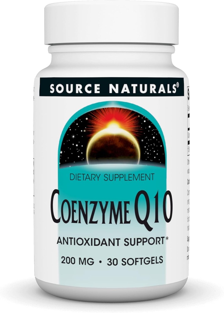 Quelle Naturals Coenzym Q10 Antioxidans Unterstützung 200 mg für Herz, Gehirn, Immunität, & Liver Unterstützung - 30 Softgels