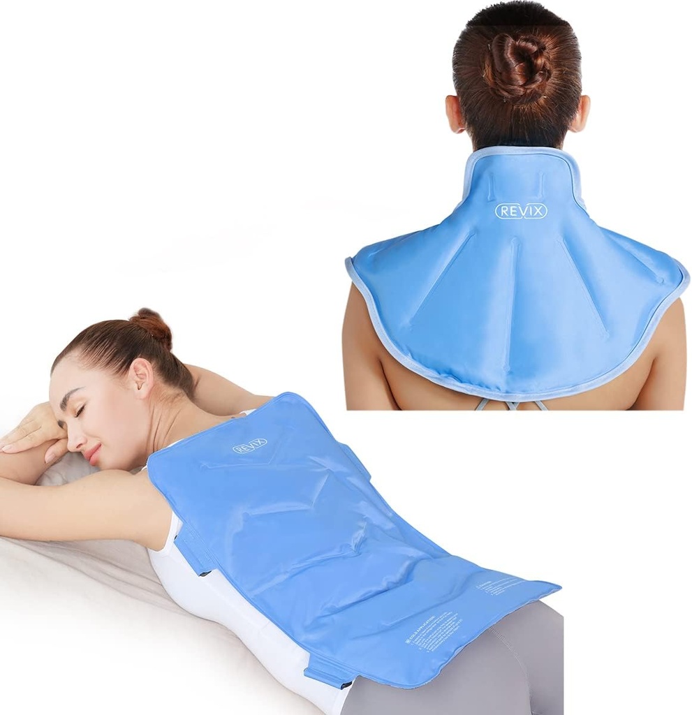 REFIX Pack Ice Back complet pour blessures et pack Ice pour cou et épaules