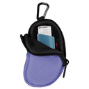 Neopren-Asthma-Inhalator-Halter, schützende Portable Travel Handy Holster, Leichte Tragetasche mit Carabiner Clip und Mesh Pocket Inside, Inhaler Nicht enthalten (Case Only) (Violet)