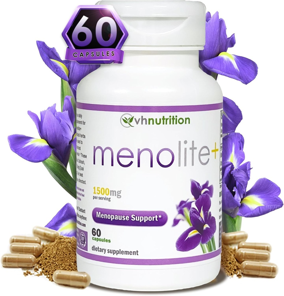 VH Nutrition MENOLITE+-- Supplément à la ménopause* pour les femmes