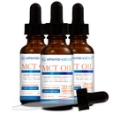 Genehmigtes Science® MCT-Öl - Reines Medium-Chain-Triglycerid (MCT) Öl aus Kokosnüssen mit Caprylic Acid (C8) und Capric Acid (C10) - Vegan, 60 ml - Pack von 3
