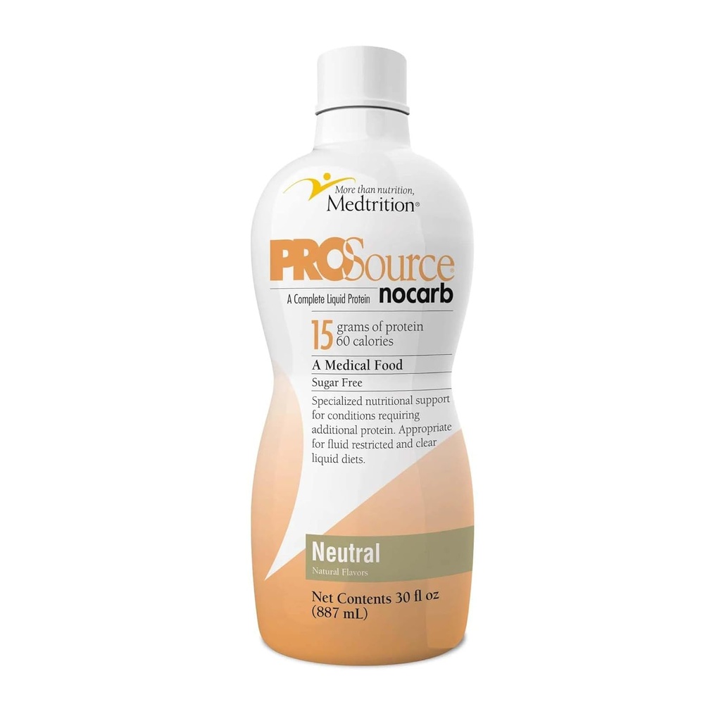 ProSource NoCarb Liquid Protein, Neutral Flavor, 30 Ounce Bottle - 1/Each