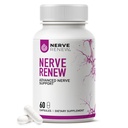NERVE RENEW Advanced Nerve Support - 300mg Stabilisierte R-Alpha-Liposäure, Vitamin B-Komplex, Benfotiamin, Kräuter für schnelle Unterstützung