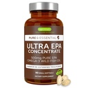 Igennus Ultra Pure Omega-3 EPA 500mg, hochkonzentriertes IFOS zertifiziertes Wild Fish Oil, Advanced rTG Triglycerid Form, Non-GMO, 90 Small Softgels