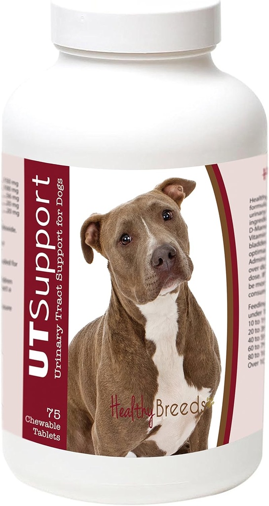 Gesunde Breeds Pit Bull Cranberry Chewables - UT Support - wirksam bei der Bekämpfung von schädlichen Bakterien und verhindern Infektion in Ihrem Hund Blase - 75 Count