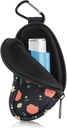 Asthma Inhaler Halter schützen Tragbare Tasche Tragehalter Neopren Reise Inhaler Mini Tasche für L-förmige Inhalator, Inhalator Nicht enthalten (Flower)