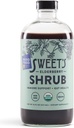 Sweet's Elderberry Organic Shrub | USDA Organic | Verdauungs- und Immununterstützung | Vielseitiges Trinken Essig | Mocktail Mixer | 16 oz Recyclable Bottle
