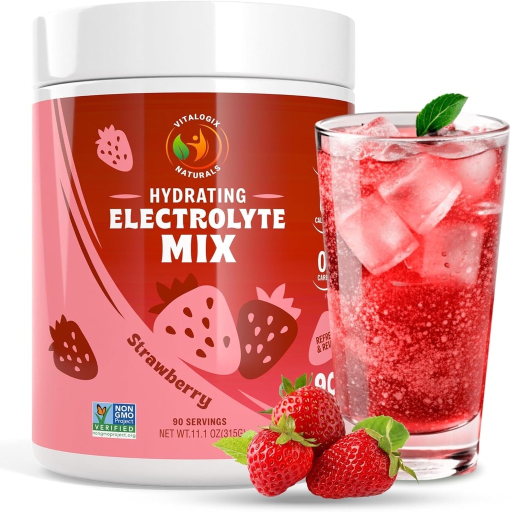 Poudre d'électrolyte – Zéro mélange d'hydratation de sucre de 90 portions