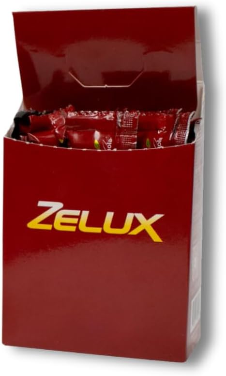 Zelux Supplement Box 8 Sachets - Booster for Vitality & Performance - Natural Stamina - Energy Support - Natural Ingredients Damiana, Tribulus Terrestri, Ginkgo Biloba, Maca, Korean Red Gingseng