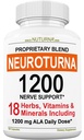 Neuropathy Support Supplement mit 1200 mg Pure Alpha Lipoic Acid - maximale Stärke Nerve Formel Nerves in Finger, Hände, Zehen, & Feet - Beste natürliche Nerve Relief Unterstützung - 180 Kapseln