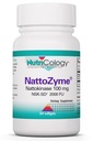 Nutricology NattoZyme - Nattokinase Supplement NSK-SD 2000 FU, 100mg, für Männer und Frauen, Allergiker, Formel für Herzunterstützung - 60 Vegetarische Softgele
