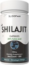 Bloofah Shilajit Kapseln 500mg | 20% Extrakt Fulvic Säure | Natürliches Shilajit-Pulver (Asphaltum) | Non-GMO, Gluten-Free | Premium Wellness-Ergänzung für den täglichen Gebrauch (180 Zähler (Pack von 1))