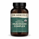 Dr. Mercola Organic Fermented Mushroom Complex - Unterstützt Immun- & Zelluläre Gesundheit - Ganzes Pilz & Mycel - Non-GMO & Gluten-Free - 90 Kapseln (30 Portionen)