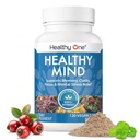 L'esprit sain - sans danger pour les adolescents - Brain Fog - Fonction cognitive - Concentration - Focus - Optimisation neuronale - Mood - Ginkgo Biloba - Ginseng - Rhodiola - Bacopa - Gotu Kola - Thé vert - 120 Comte