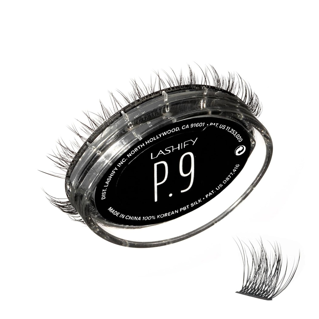 Lashify Plushy 9mm Gossamer cils en noir, facile bricolage faux cils pour un volumineux pourtant encore naturel look