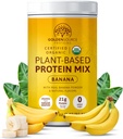 Banana - Pflanzenbasiertes Protein-Pulver, Protein-Mix, Protein-Pulver mit Vitaminen & Minerals, 20g Protein, & Complete Amino Acid Profile, Vegan-Pulver