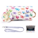 MGZNMTY Asthma Inhaler Case, Carrying and Travel Holder Case Kompatibel mit Handy Inhaler für Erwachsene und Kinder (NUR CASE) (Raining Hearts)