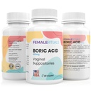 Borsäure Suppositorien für Frauen 600mg 30 Pack - Odor & Hefe Lösung Borsäure Suppository - Vaginal Suppository für PH Balance & Vaginal Health - Vaginitis Lösung für Frauen