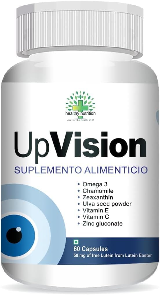 Generisches Upvision Eye Care Supplemnt für Augengesundheit mit Omega-3, Vitamin E, VIT A, VIT C, Lutein, Zeaxanthin, VIT B2 Vegetarian 60 Kapseln-Pack von 1