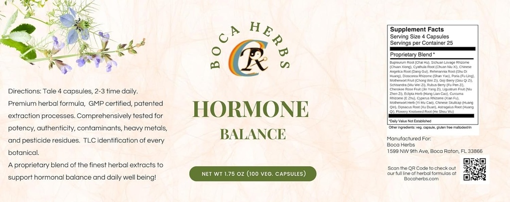 Homone Balance Vegan Capsle, Weiß/Grün