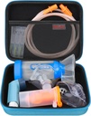 Elonbo Tragetasche für Nebulizer Ersatzteil Kits/Asthma Inhaler/Inhaler Spacer Masks/Nebulizer Tubing Mundstück Zubehör Ersatzset, Handheld Inhaler Nebulizer Bag (Sache Only)