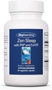 Allergy Research Group Zen Sleep - GABA L-Theanine Schlafergänzung für Erwachsene mit P5P, 5-HTP und Vitamin B6, Natürliche Hilfe für Ruhe, Restful REM - 60 Vegetarische Kapseln