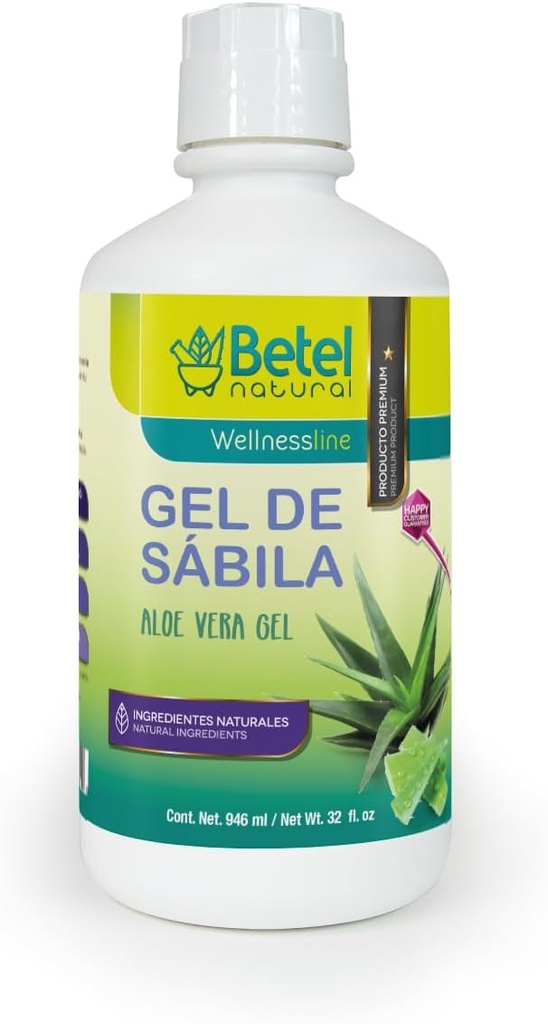 Betel Natural Gel de Sabila Aloe Vera Gel - Erstaunliche Magenunterstützung - 32 Oz