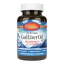 Carlson - Cod Liver Oil Minis, 280 mg Omega-3s + Vitamine A & D3, Herzunterstützung & Kognitive Funktion, Vision Health, 250 Mini Soft Gels
