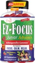 Junior Ashwagandha Gummi für Kinder & Jugendliche | Beruhigung, Fokus &amp; Entspannung Unterstützung | Vegan, Non-GMO, Low Sugar Strawberry Flavor Supplement | 60 Gummies